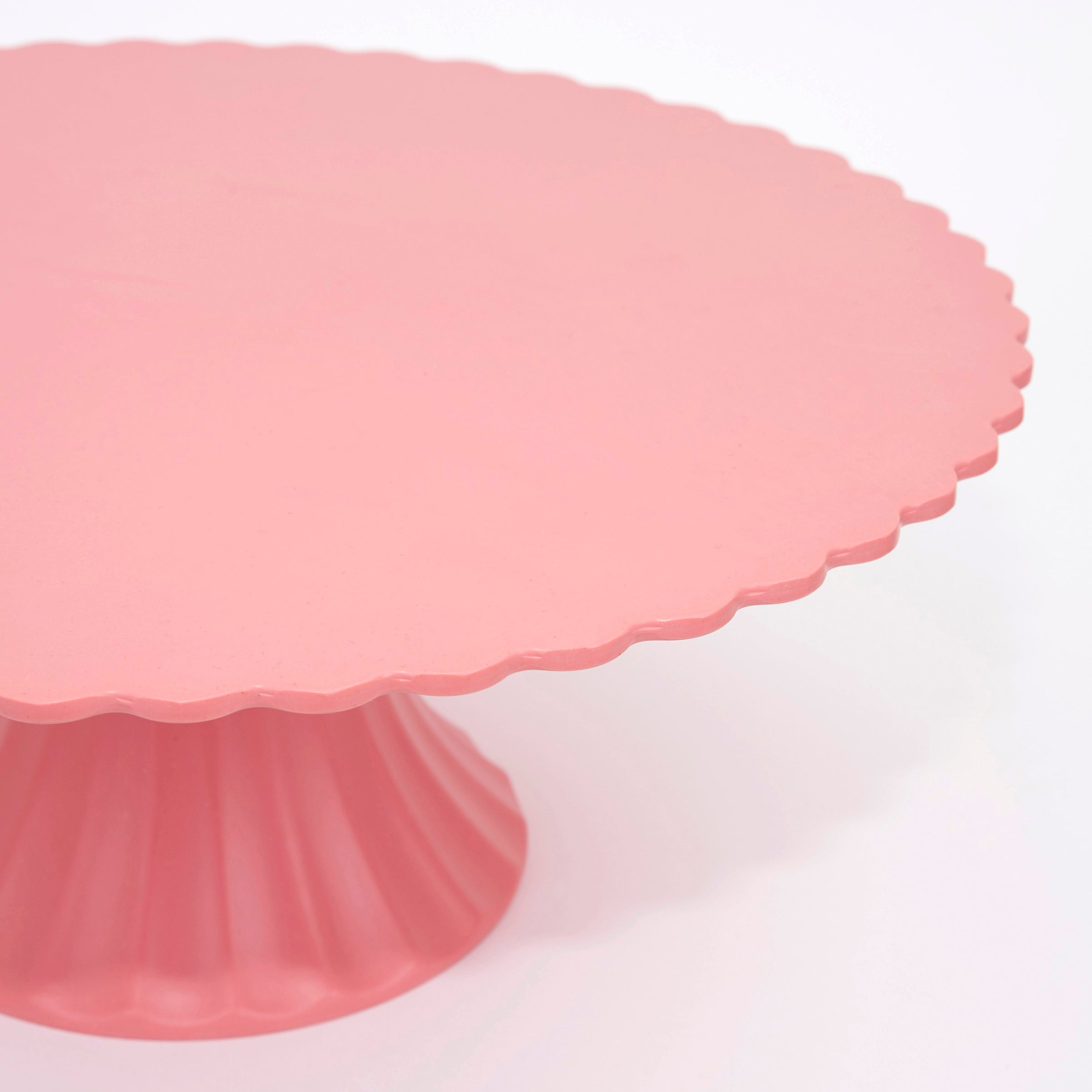Large Reusable Bamboo Cake Stand, Pink