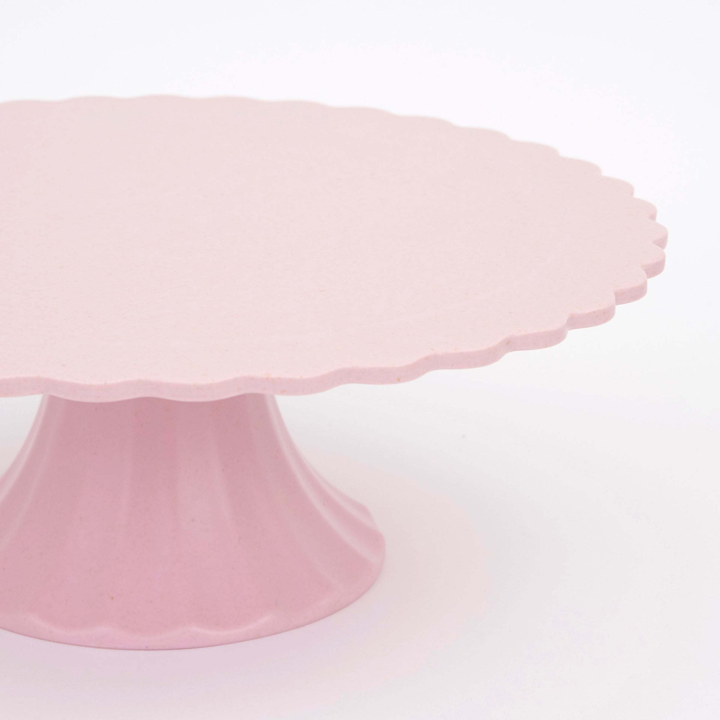 Medium Reusable Bamboo Cake Stand, Pink