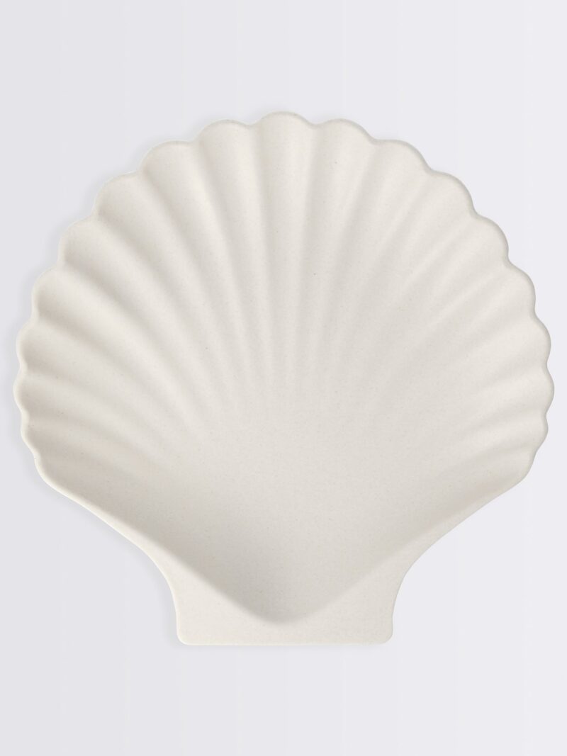 Natural Reusable Bamboo Shell Plates, Set of 6